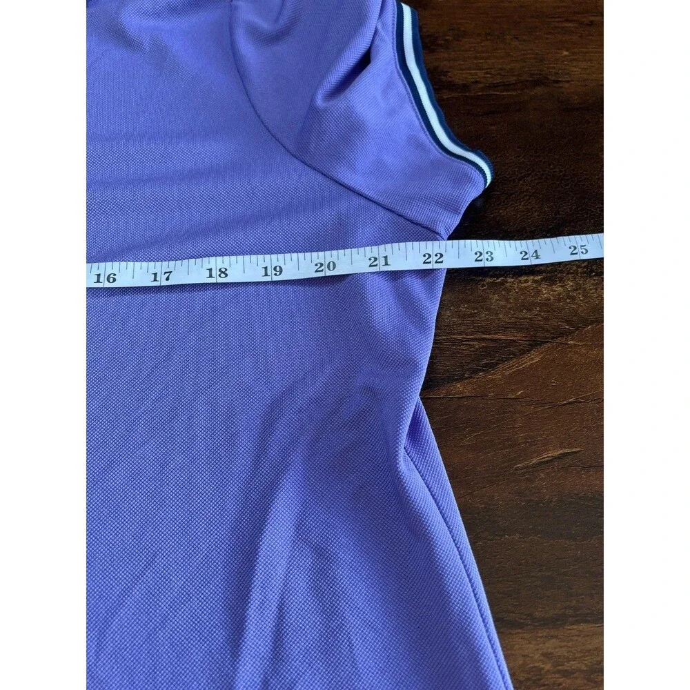 Nike Women's Purple Collared Polo Shirt Short Sleeve Button Placket Logo